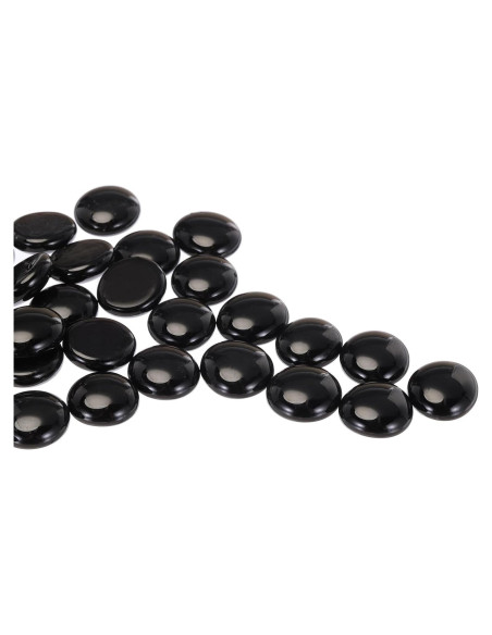Perlas de Vidrio Negro MECCANIXITY 36pcs 200g Decoración DIY