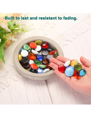 Perlas de Vidrio Negro MECCANIXITY 36pcs 200g Decoración DIY