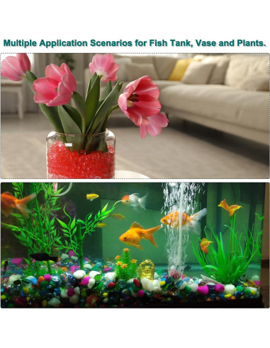 Perlas de Vidrio Negro MECCANIXITY 36pcs 200g Decoración DIY