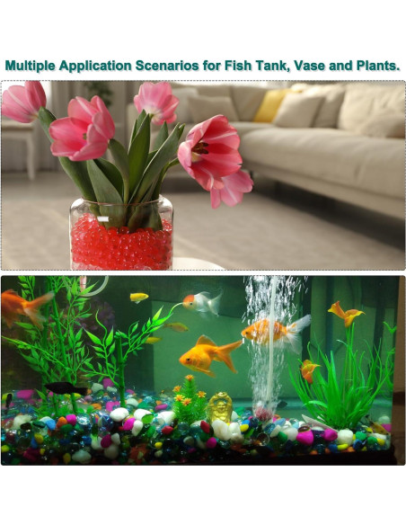 Perlas de Vidrio Negro MECCANIXITY 36pcs 200g Decoración DIY