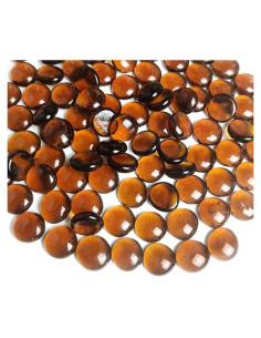 Piedras Decorativas de Vidrio Ámbar HappyFiller 0.46 kg