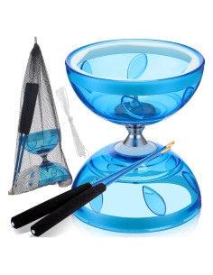 Juego de Diabolo Chino Simgoing con 2 Palos y Cuerda Azul
