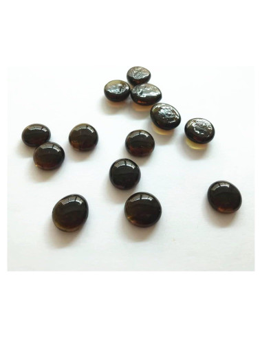 Piedra de gema de vidrio Liying 200 Pcs 1,91 cm Ámbar