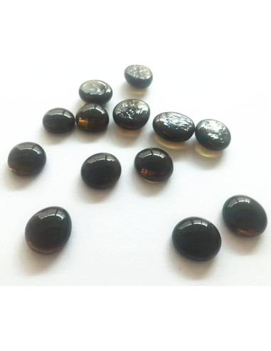 Piedra de gema de vidrio Liying 200 Pcs 1,91 cm Ámbar