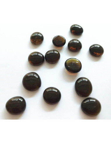 Piedra de gema de vidrio Liying 200 Pcs 1,91 cm Ámbar