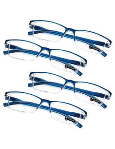 Gafas de lectura TERAISE 4 pcs anti-luz azul 1.5x