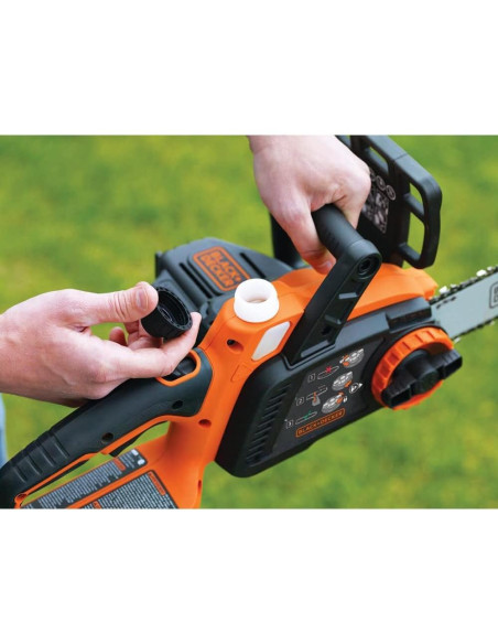 Motosierra inalámbrica BLACK+DECKER 20V 25,4 cm con batería