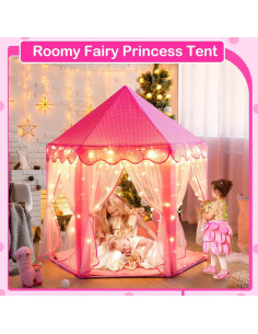 Carpa de Princesa Rosa Dong Guan 121x121x132 cm para Niñas 2