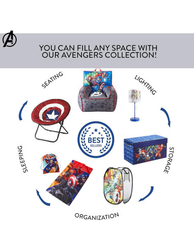 Cofre de Almacenamiento Plegable Idea Nuova Avengers 76x40x36cm