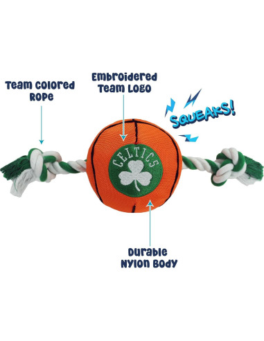 Juguete para mascotas NBA Boston Celtics - Baloncesto con cuerda