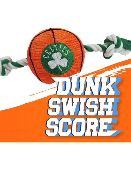 Juguete para mascotas NBA Boston Celtics - Baloncesto con cuerda