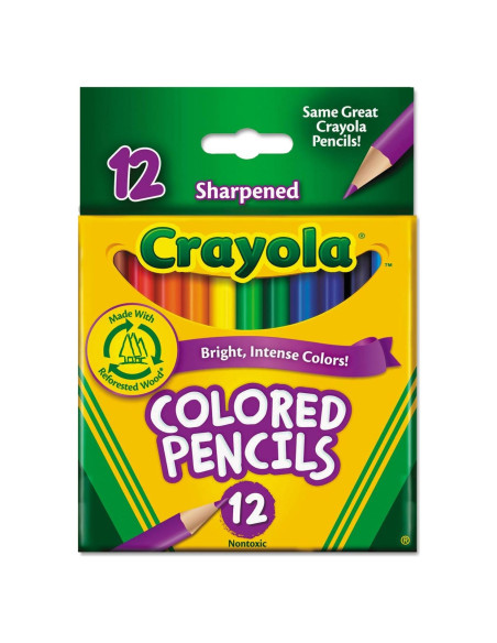 Lápices de Colores Crayola 684112 Madera 12 Colores 3.3 mm
