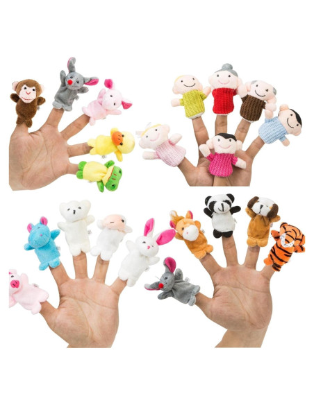 Juego de Marionetas de Dedo Betterline - 20 Piezas para Niños