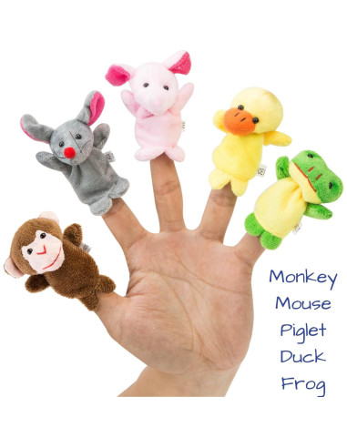 Juego de Marionetas de Dedo Betterline - 20 Piezas para Niños