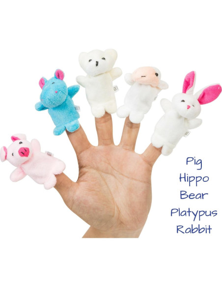 Juego de Marionetas de Dedo Betterline - 20 Piezas para Niños