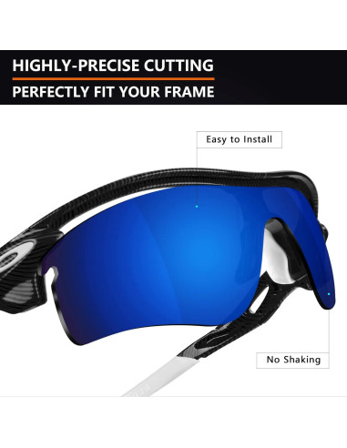 Lentes Polarizados Alphax para Oakley RadarLock Path