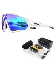 Gafas de Ciclismo KAPVOE 5 Lentes Polarizadas UV400