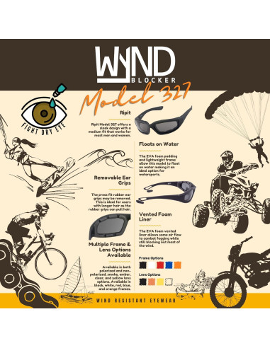 Gafas de sol deportivas WYND Blocker 327 para ciclismo
