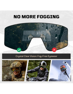 Gafas de Airsoft 1TG Tactical con 3 Lentes Anti Niebla 2