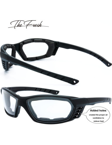 Gafas de Motocicleta The Fresh FR13 UV400 3 Lentes Acolchadas