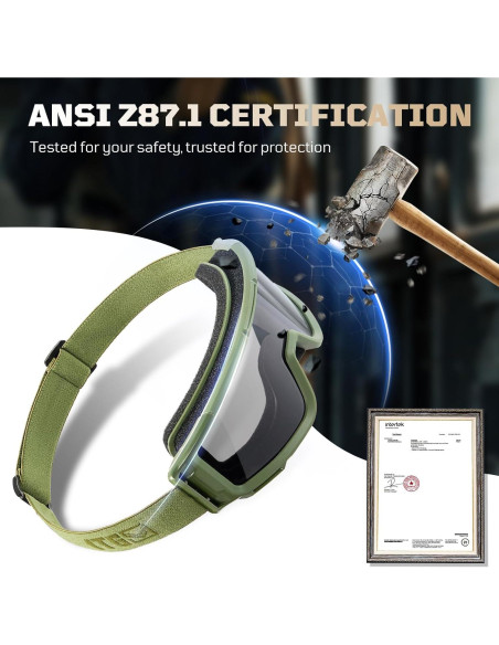 Gafas de Airsoft 1TG Tactical con 3 Lentes Anti Niebla