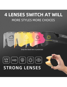 Gafas de Sol ROCKBROS Deportivas UV400 Intercambiables 2