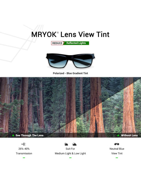 Lentes de Reemplazo Mryok para Rudy Project Rydon - Azul