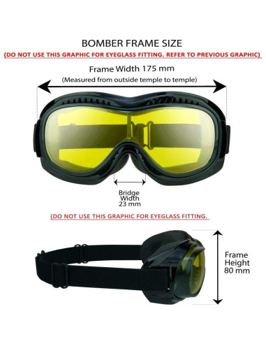 Gafas Bikershades Fit Over para Motocicleta y Ciclismo