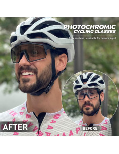 Gafas de Ciclismo Fotoquímicas KAPVOE K9022 UV400 Transición 2