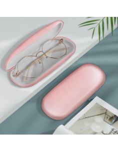 Funda Dura para Gafas Fintie con Paño de Limpieza Rosa 2