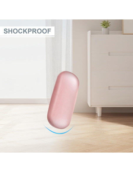 Funda Dura para Gafas Fintie con Paño de Limpieza Rosa