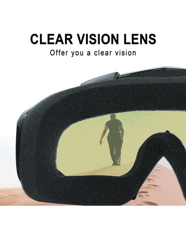 Gafas de Motocicleta Shutuan con Lente UV 400 y Correa Ajustable