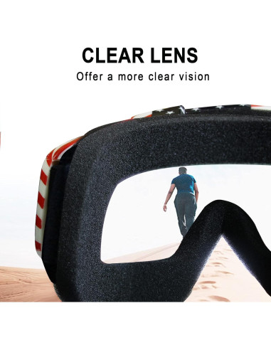 Gafas de Motocicleta Shutuan con Lente HD y Correa Ajustable