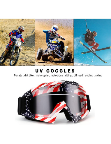 Gafas de Motocicleta Shutuan con Lente HD y Correa Ajustable