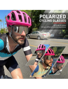 Gafas de Ciclismo KAPVOE TR90 Polarizadas con 1 Lente 2