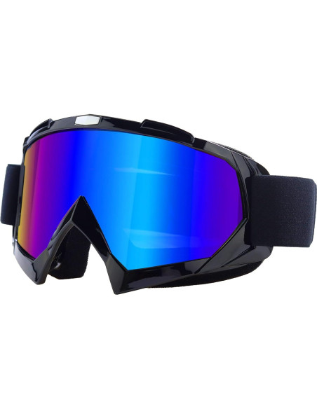 Gafas de Motocross First Choose UV400 Anti-Rasguños Negro