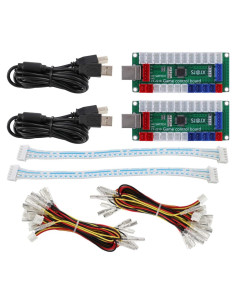 Codificador USB SJ@JX para joystick 2 jugadores LED
