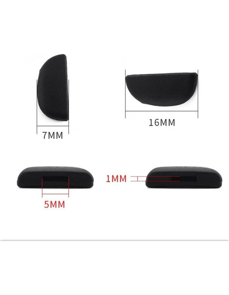 Almohadillas de nariz para gafas BEHLINE infantiles - Silicona