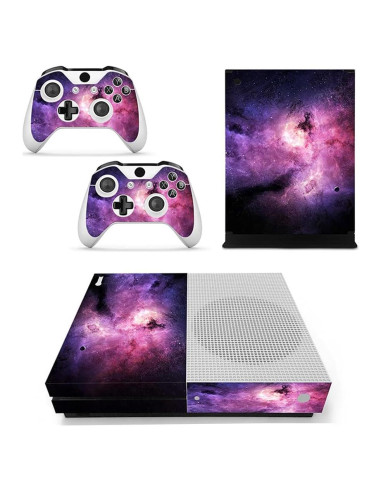 Piel de vinilo Xbox One Slim FOTTCZ Nebulosa Púrpura