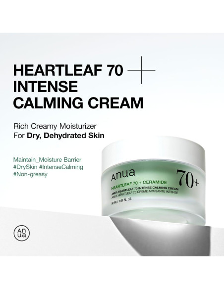 Crema Calmante Intensa Anua Heartleaf 50ml - Piel Sensible
