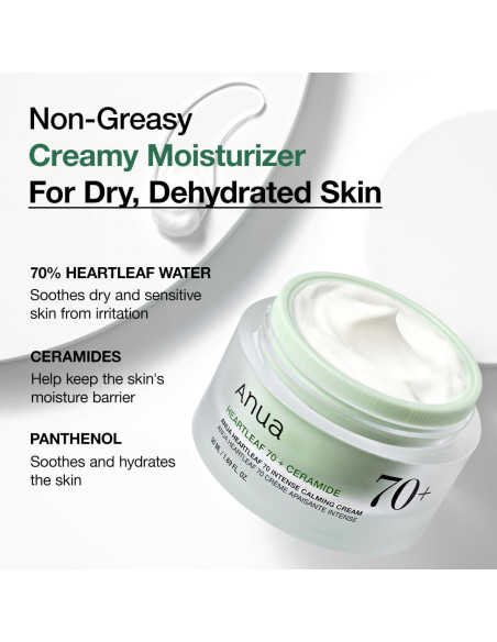 Crema Calmante Intensa Anua Heartleaf 50ml - Piel Sensible