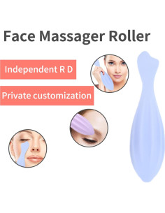 Rodillo Facial URTERYSER de Silicona Morado/Azul 17x3.7cm 2