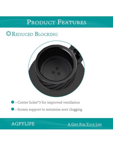 Hookah Portátil AGFYLIFE Mini de Vidrio y Aluminio Negro