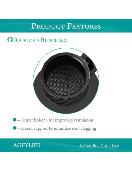 Hookah Portátil AGFYLIFE Mini de Vidrio y Aluminio Negro