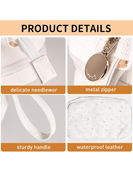 Bolsa de Maquillaje Abiudeng PU Gran Capacidad con Asa