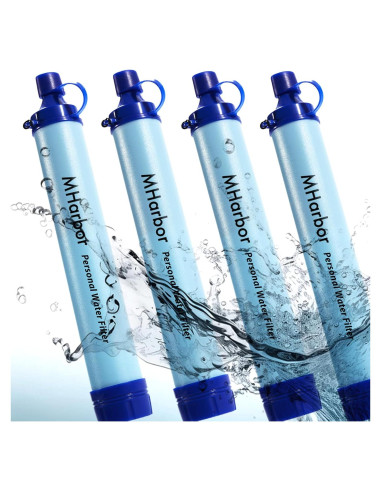 Popotes de Filtro de Agua MHarbor 4 Piezas Portátiles