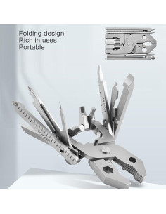 Alicate Multiherramienta Fabater 25 en 1 Acero Inoxidable 2