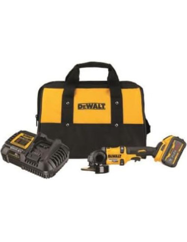 Amoladora DeWalt DCG418X1 60V 9000 RPM 4.5 a 6" Kit 2 Pzas