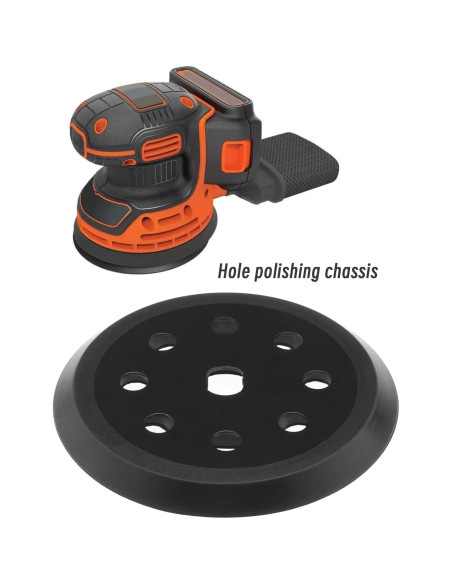 Almohadilla de Lijado Crear Idea 125mm 8 Agujeros Compatible Black & Decker