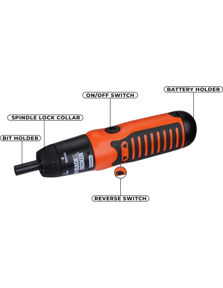 Destornillador a Batería Black & Decker A7073 6V 14 Puntas